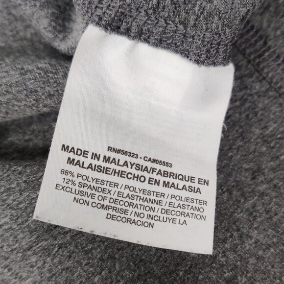 Nike Running Dri-Fit Men's Athletic Tee Sz S Gray Thumb Loops Activewear Workout - Picture 6 of 9